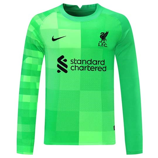 Tailandia Camiseta Liverpool Portero ML 2021-22 Verde